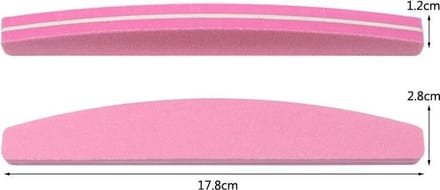 NAIL BUFFER TRAPEZE (10STUK) BLAUW - BUFFERNAIL - TRAPEZE - NAGEL - BLAUW - 10STUKS