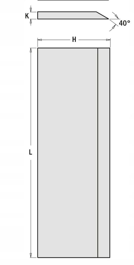 HSS Premium - Schaafmessen - 250x30x3 mm - 18% Wolfraam - Voor Hout