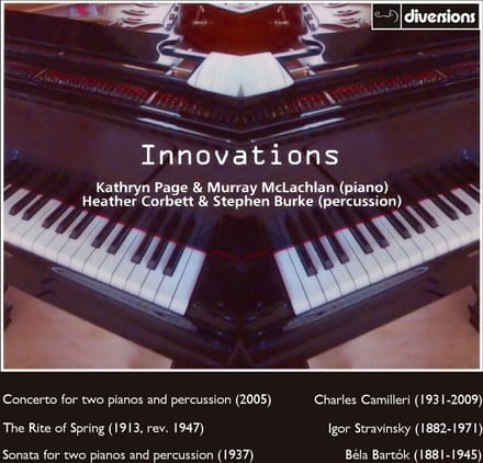 Murray McLachlan & Kathryn Page - Heather Corbett - Innovations - Music For Two Pianos & Percussion (CD)