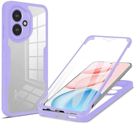 Hoesje geschikt voor HONOR 400 - Techsuit ColorVerse 360 Case met Screenprotector - Paars