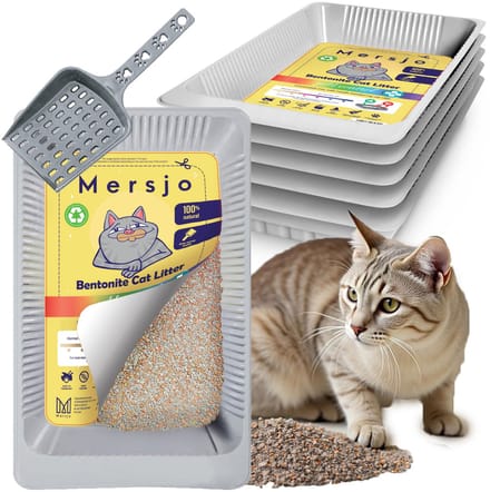 Mersjo pH Control - Kattenbakvulling - Bentonite - Gezondheid Monitoring - 5x2,7L