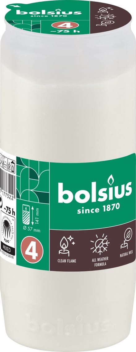Bolsius Graflicht Compo nr.4 wit