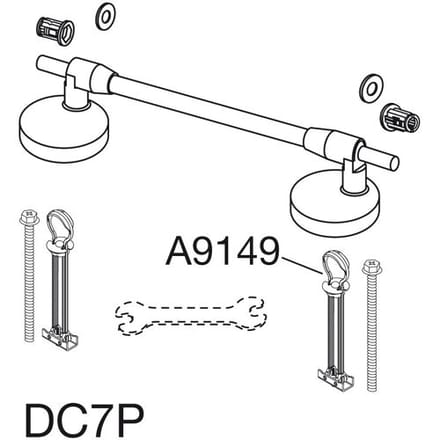 Pressalit special hinge DC7 universal DC7P999