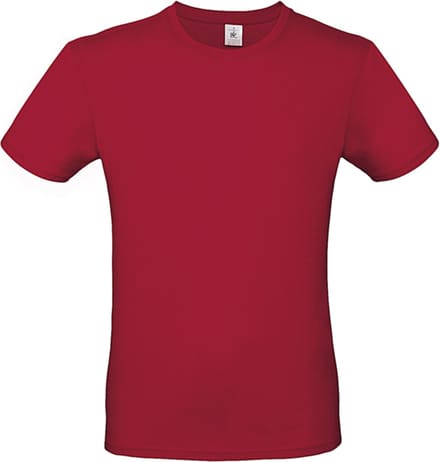 Classic E150 T-shirt B&C Collectie Deep Red Maat M