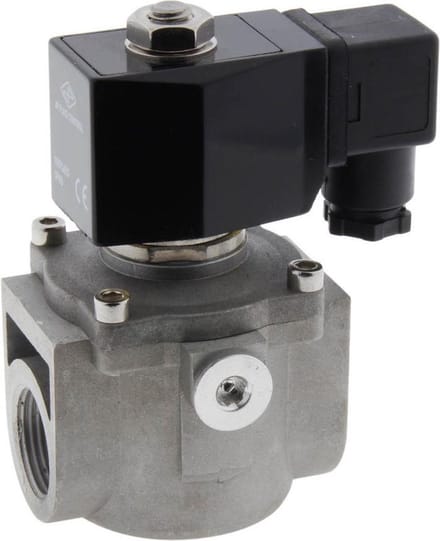 Magneetventiel LP-DA 3/4'' lage druk aluminium NBR 0-360mbar 12V DC - LP-DA034A200N-012DC
