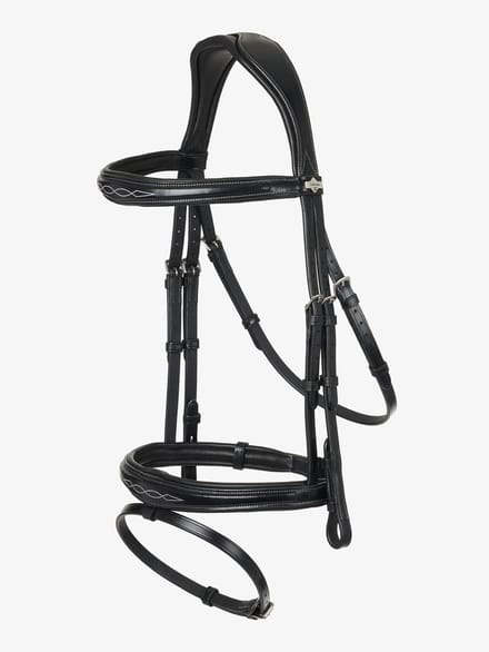 LeMieux Kudos Wedstrijd Flash Hoofdstel Pony Chestnut/Zilver