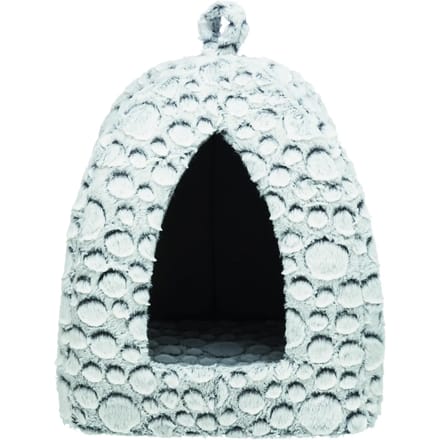 Trixie - Kattenmand - Iglo Mila - Pluche Wit/Grijs - 32X32X42 cm