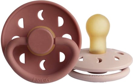 FRIGG - Fopspeen 2-pack - Latex - Blush/Powder Blush - Maat 1 - 0-6 maanden
