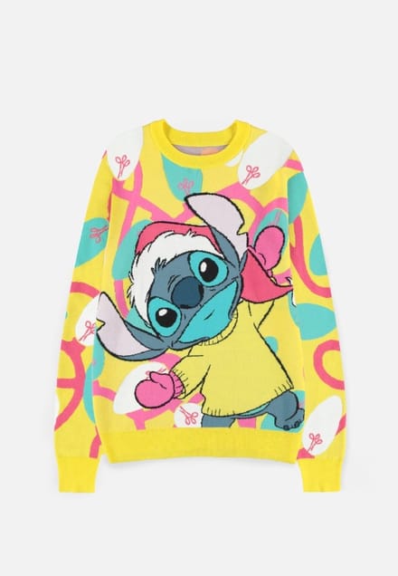 Disney Lilo & Stitch - Stitch Kersttrui - XXL- Geel