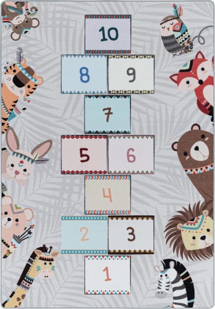 Vrolijk kinderkamer vloerkleed Play - Hinkelen - 160x230 cm