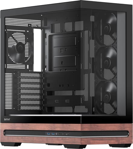 SMX Capsule - Mid Tower Behuizing ATX Tempered Glass Zwart