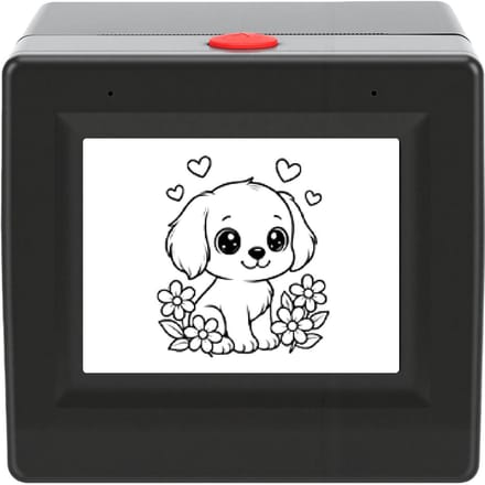 AI Stemstickers Printer Doos Thermische Sticker Maker met Display voor Thuis Studie DIY Projecten Zwart gray
