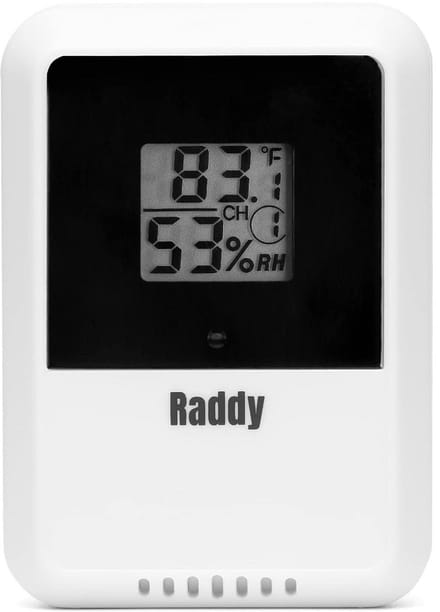 Draadloze Sensor - Buitensensor Temperatuur - Weer Meten - 100 Meter Bereik - 5 x 3 x 1 cm - Wit