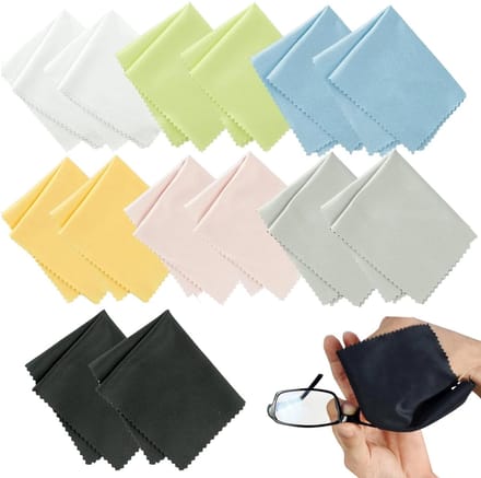 Dailygoods - Set van 14 Microvezel Reinigingsdoekjes voor Glas en Schermen