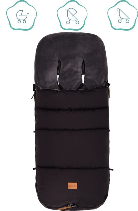 Winter voetenzak kinderwagen - antislip - thermoregulerend - zwart - fillikid