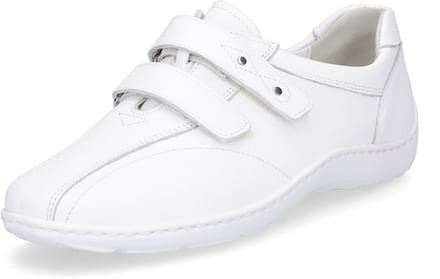 Waldläufer dames leren klittenbandschoen Henni wit 9