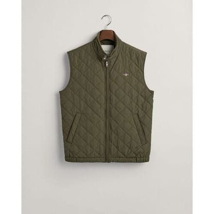 Gant Body-Warmer Quilted Windcheater Bodywarmer Juniper Green / male