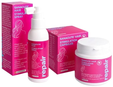 SANACUTE STIMULATION SANACUTE SPRAY & CAPSULES Haarpflege Set