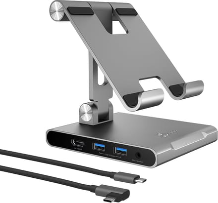 j5create Standaard onder meerdere hoeken: met dockingstation voor iPad Pro