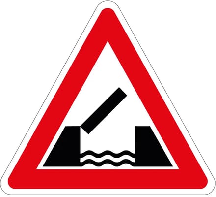 Beweegbare brug sticker - J15 | 20 cm
