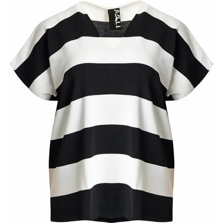 V-hals T-shirt in breisel vrouw Mat Fashion