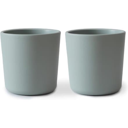 Siliconen drinkbeker - Mushie - BPA vrij - Sage blauw - set 2