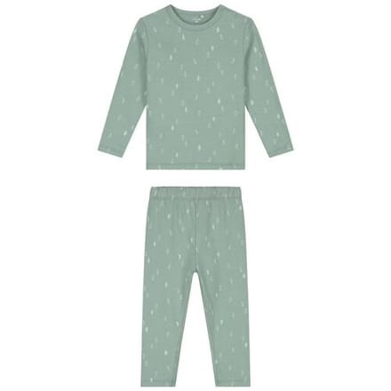 Prénatal peuter pyjama bladeren Midgreen 86 unisex