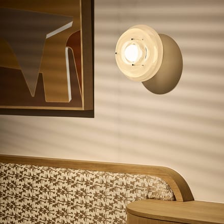 MARKET SET wandlamp Sunset Ø 28 cm, mistwit, glas, E27