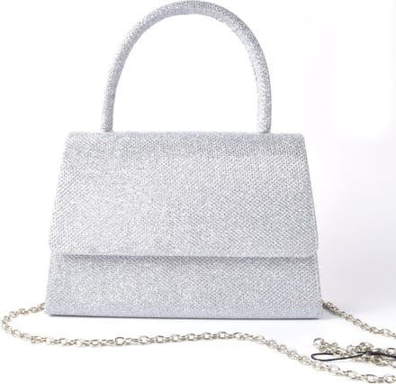 Giuliano avondtas glitter - silver
