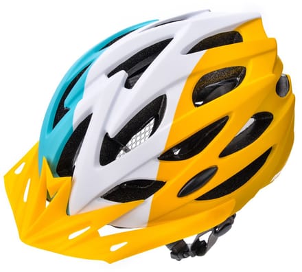 Meteor - Fietshelm - Marven S 52-56 cm - blauw/wit/geel