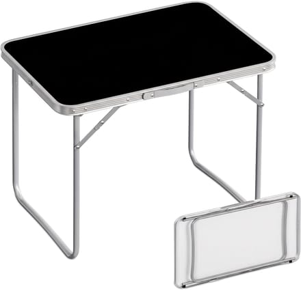 Campingtafel inklapbaar - 68,5x70x50 cm - lichtgewicht - zwart