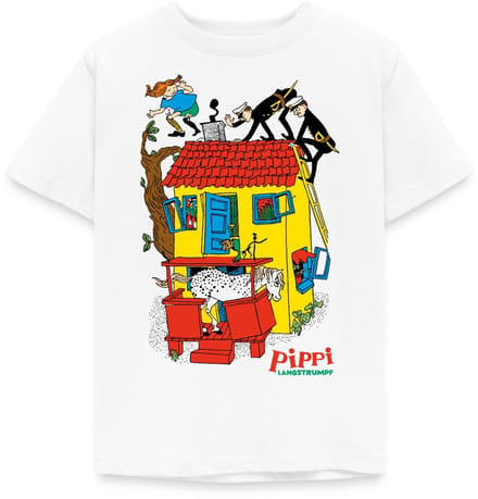 Pippi Langkous Villa Kakelbont T-Shirt Kinderen