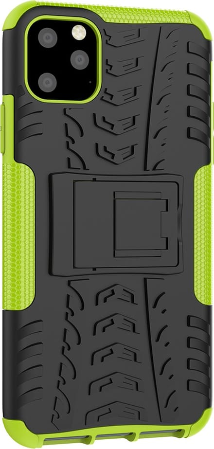 Peachy Shockproof bescherming hoesje geschikt voor iPhone 11 Pro Max case - Groen