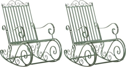CLP Smilla Set van 2 schommelstoelen antiek/groen