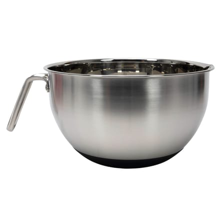 RVS beslagkom - diameter 24 cm - met greep