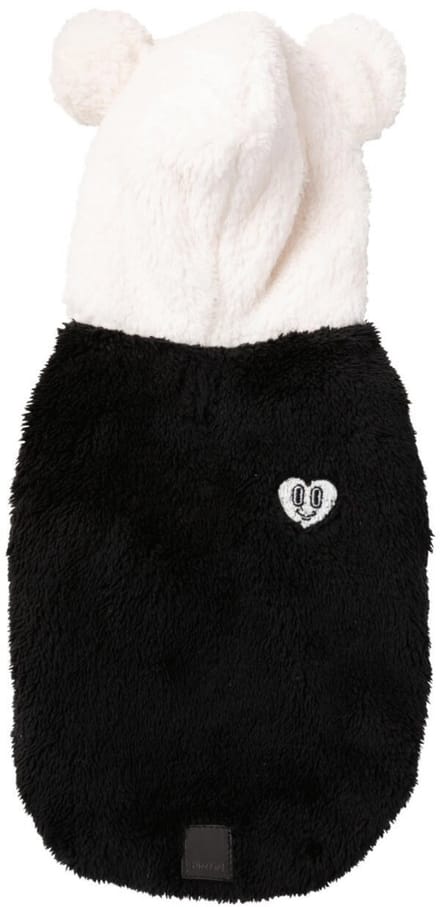Fuzzyard Honden Hoodie Winnie Panda - Hondenkleding - Zwart Wit Size 7