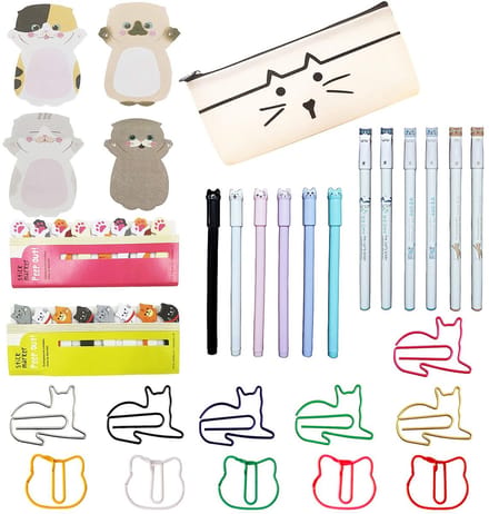 Dailygoods - Katten Briefpapier Set met 360 Vellen en Kantoorbenodigdheden