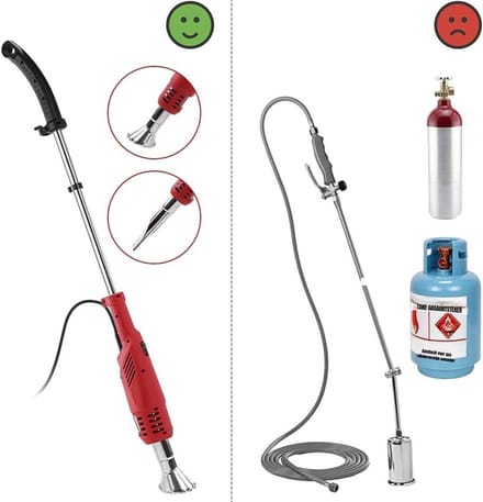 Core® Onkruidbrander Electrisch - Onkruidbrander - Electrische Onkruidbrander - 650 Graden - Rood - 50cm x 12cm x 9cm
