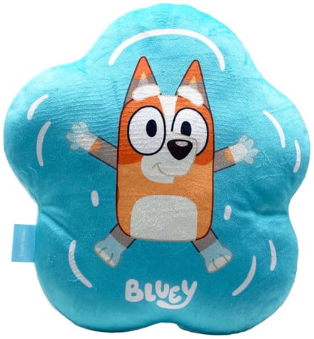 Bluey decoratief kussen - bloemvormig, 33cm - kinderkamer accessoire.