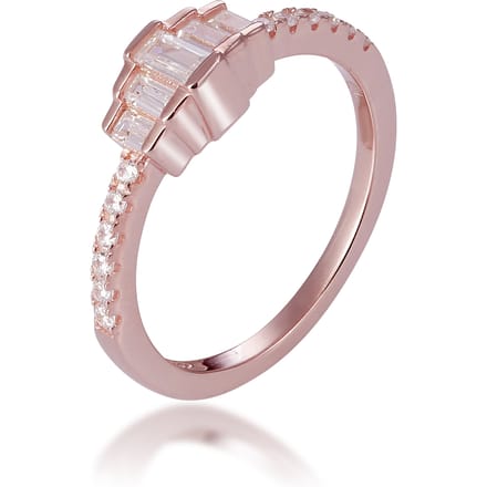 Orphelia Dames 925 Sterling Zilveren Ring - Roze ZR-7443