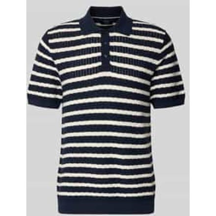 Poloshirt met polokraag en korte knoopsluiting