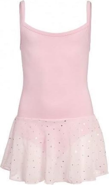 Papillon Balletpakje Spaghettiband Met Glitter Roze - Maat 128