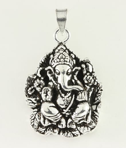 Zilveren Ganesha hanger