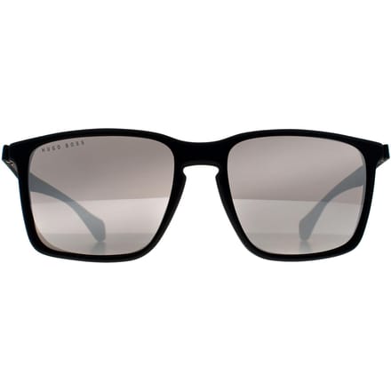 Hugo Boss Rechthoek Heren Zwart Grijs Spiegel BOSS 1114/S