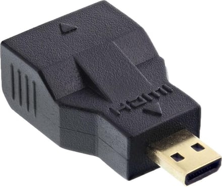 Micro HDMI (m) - Mini HDMI (v) adapter - versie 1.4 (4K 30Hz)