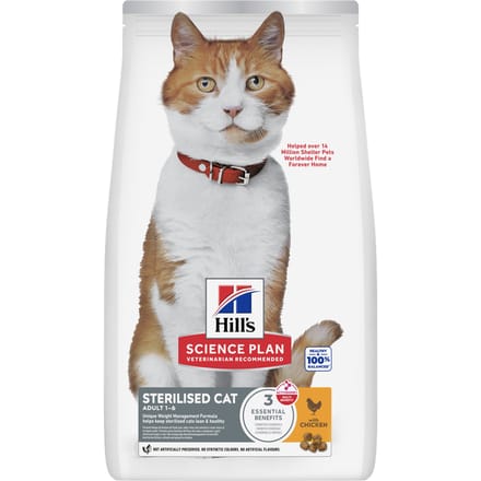 Hill's Science Plan Adult Gesteriliseerd Kip - Dubbelpak: 2 x 10 kg