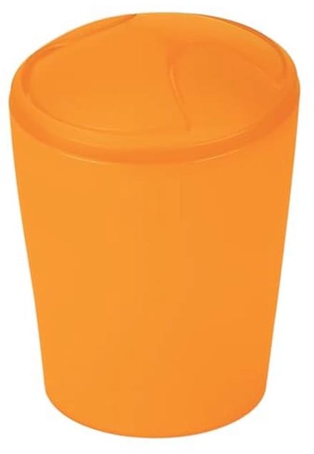 Cosmetica-emmer met schommeldeksel - 2 liter - Oranje