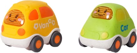Speelgoedtopdeals - BIOplastic Bubbelauto 2-delig - 8 cm - Duurzaam speelgoed