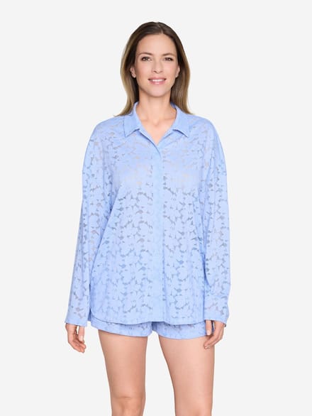 JOOP! Jeans Pyjamaoberteil Allover Lace