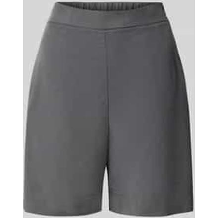 straight fit short en met linnen en viscose